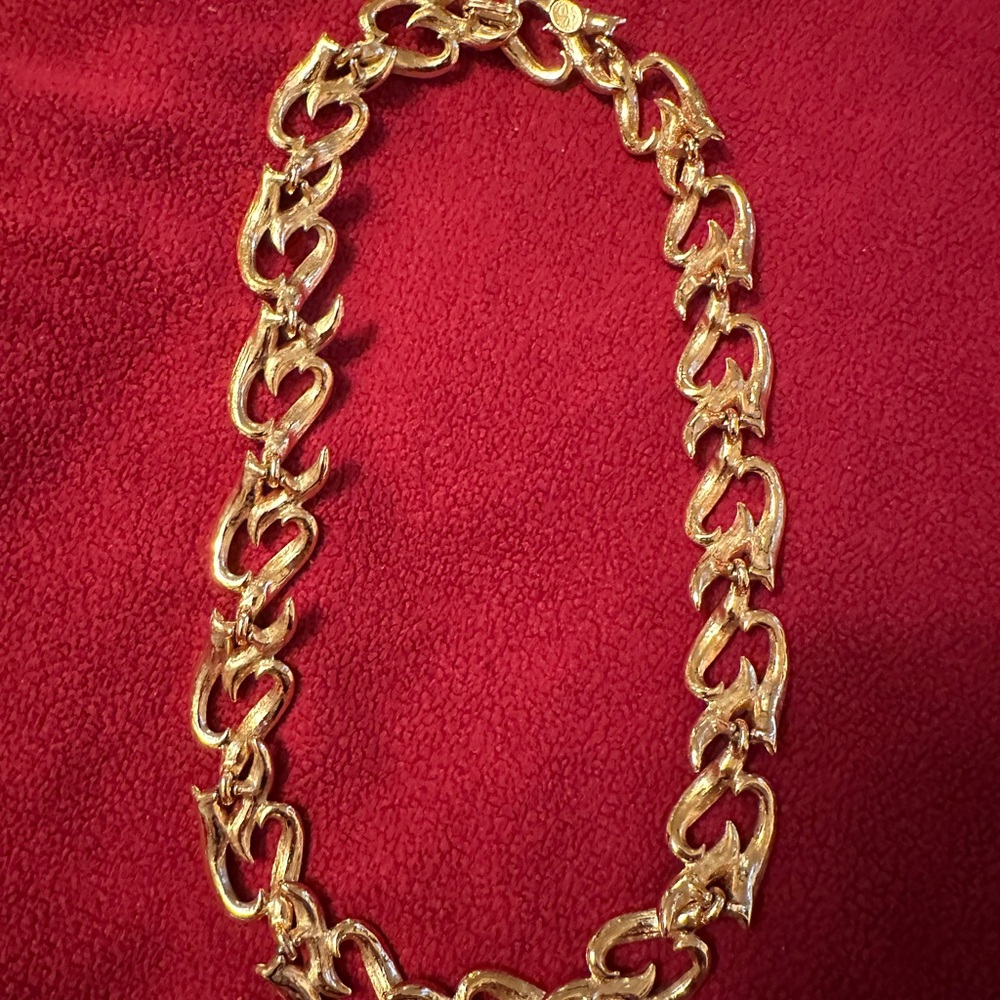 Vintage ELIZABETH TAYLOR for Avon “Eternal Flame” Crystal Rhinestone Necklace - Picture 5 of 8